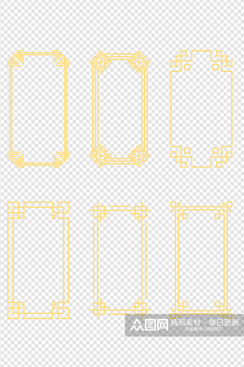 中国风复古边框纹理素材