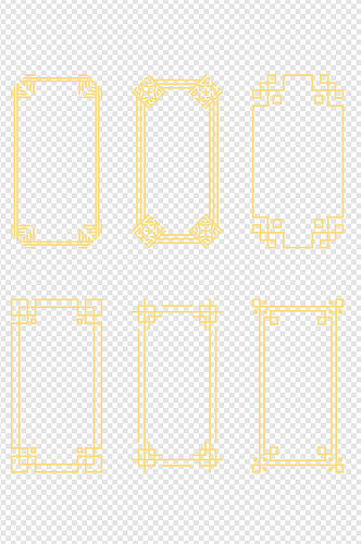 中国风复古边框纹理