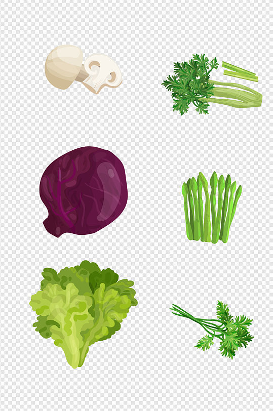 青包菜蔬菜手绘芹菜