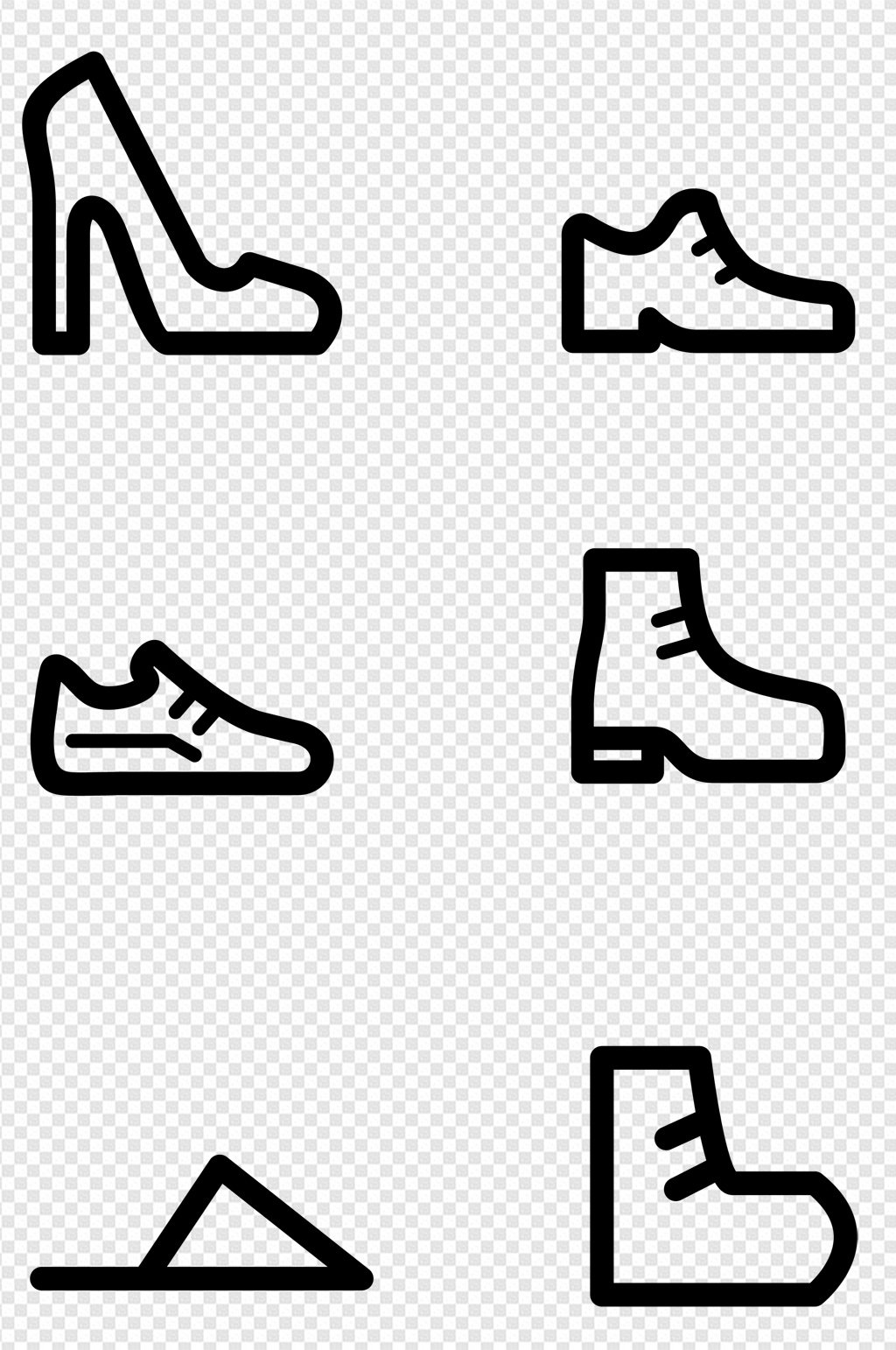 鞋子的变形创意图形图片