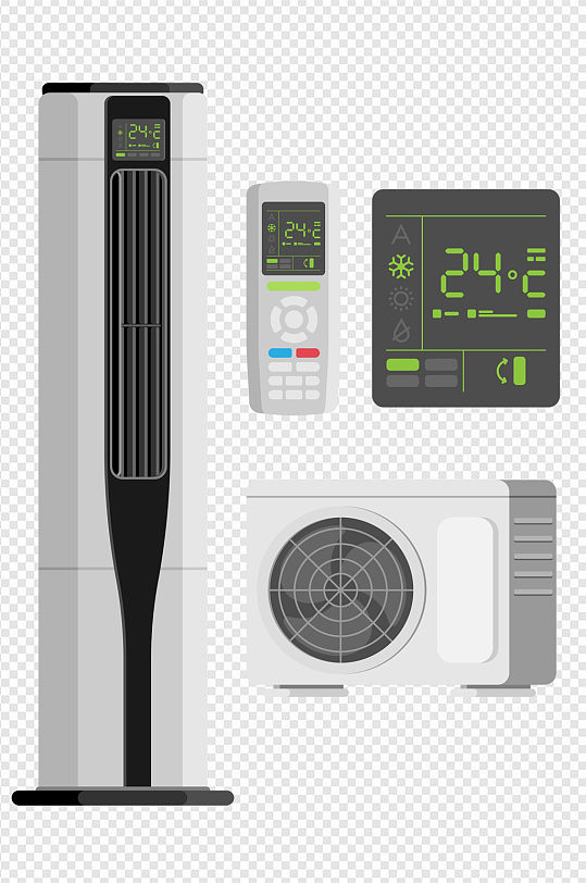 空调立式空调遥控器温度夏天空调外机温度