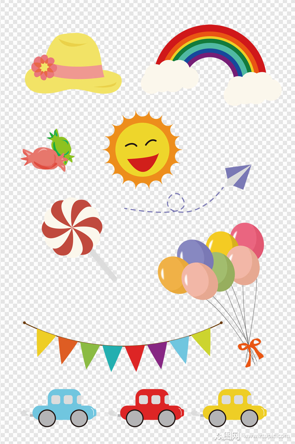 六一节儿童装饰幼儿园可爱卡通图案