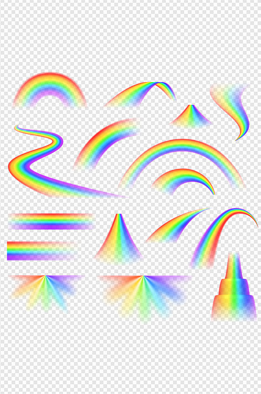 彩虹创意AI素材源文件