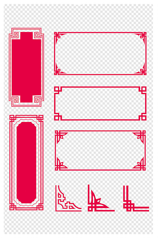 中式古典背景线条底纹边框纹理装饰素材图案