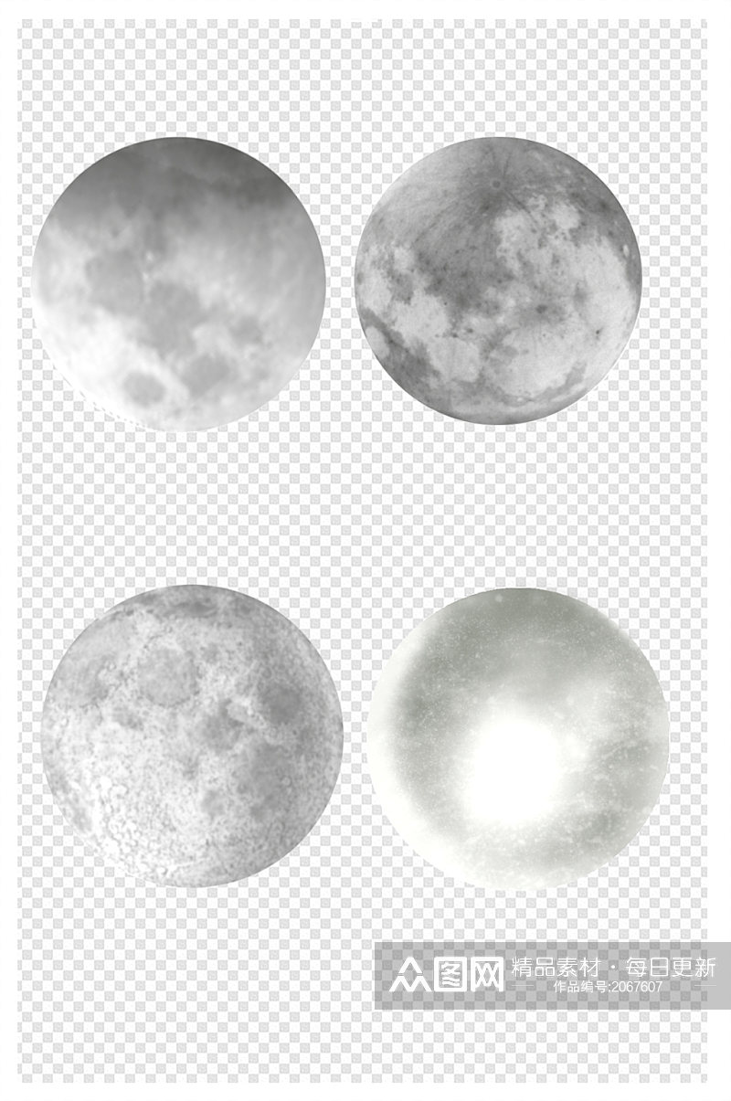 月球月亮表面星球素材