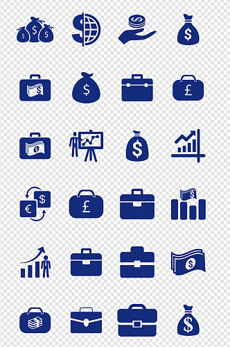 商业金融icon市场汇率外汇银行外币免扣元素素材
