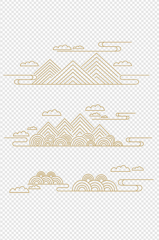 国潮山云图片-国潮山云素材下载-众图网
