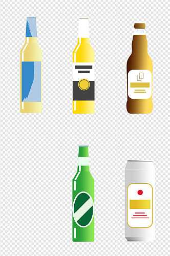 酒啤酒插画图标卡通免扣元素