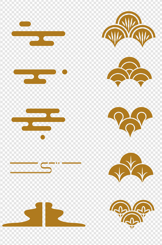 云纹古风中国风底纹花纹背景免扣元素