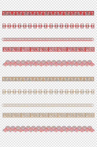 边框底纹红色中国风古典新年花纹边框素材