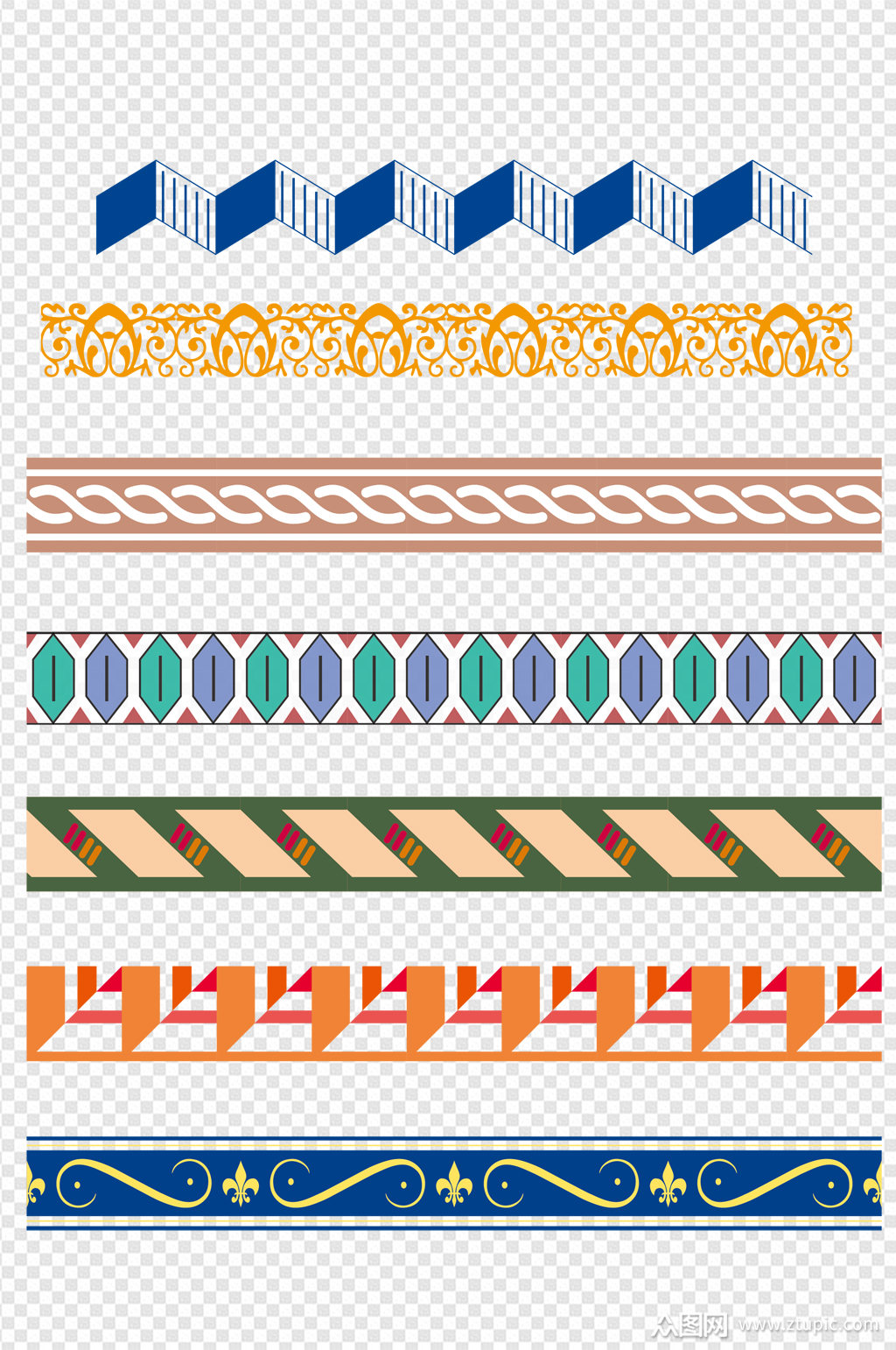 装饰图案连续纹样免扣元素