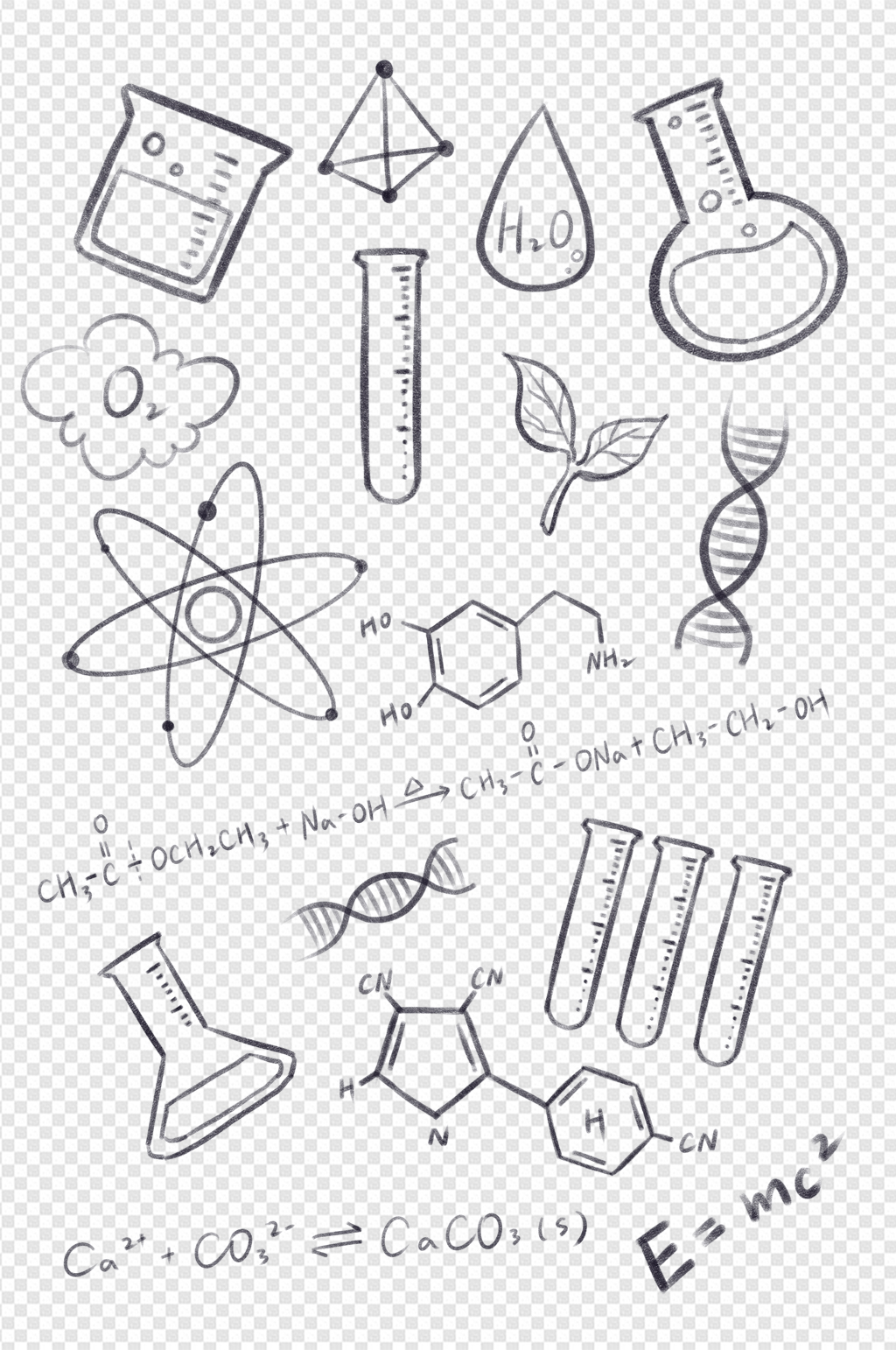 化学元素海报绘画图片