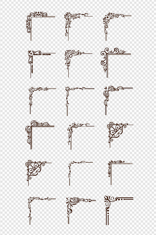 花纹透明边框图片 花纹透明边框设计素材 花纹透明边框模板下载 众图网