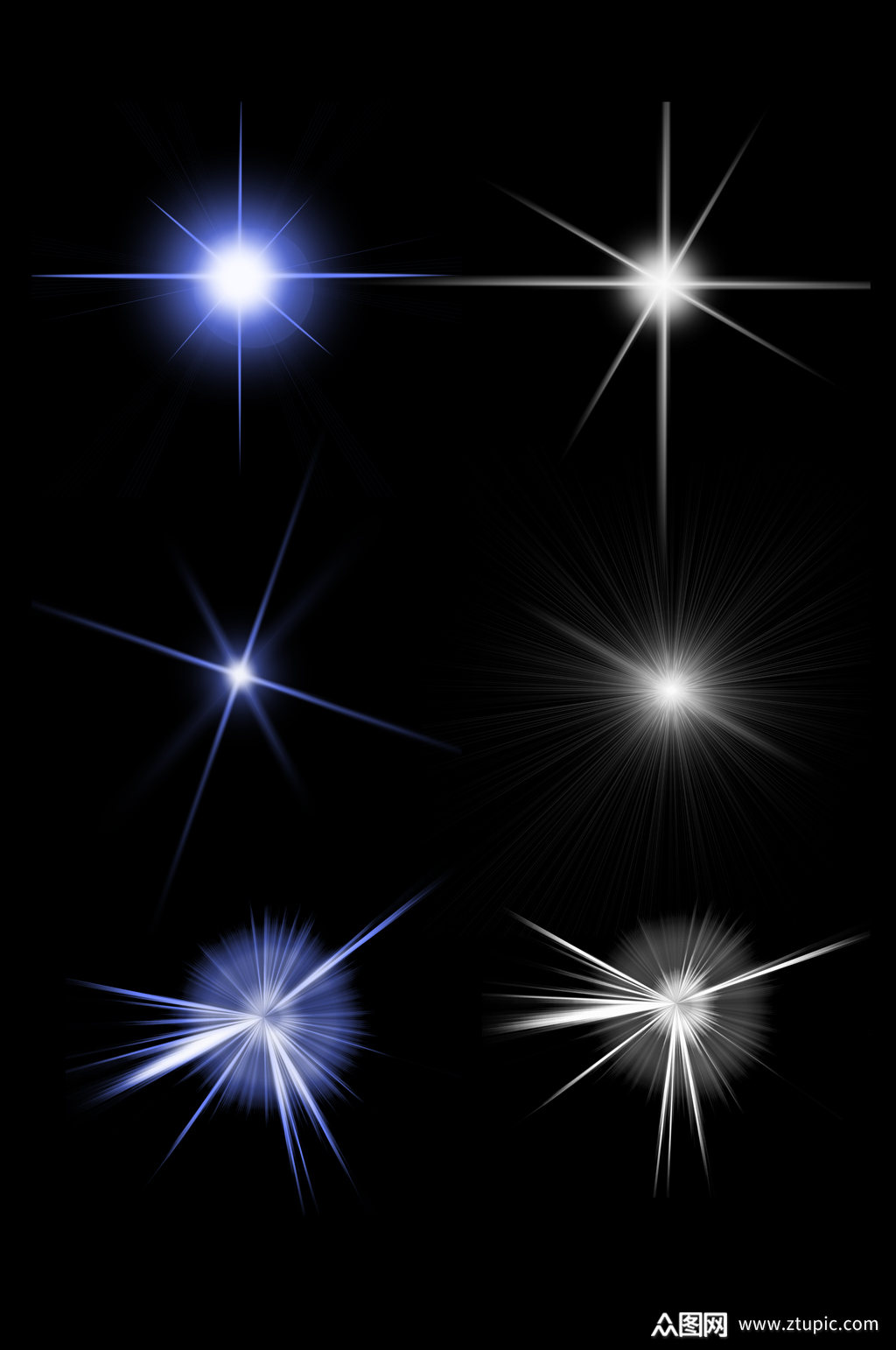 科技光光效闪光星光炫光闪烁高光免扣元素素材