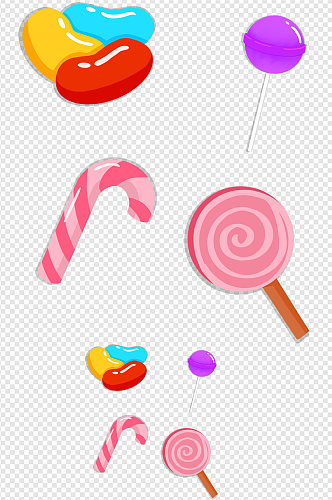 儿童甜美糖果组合免扣元素