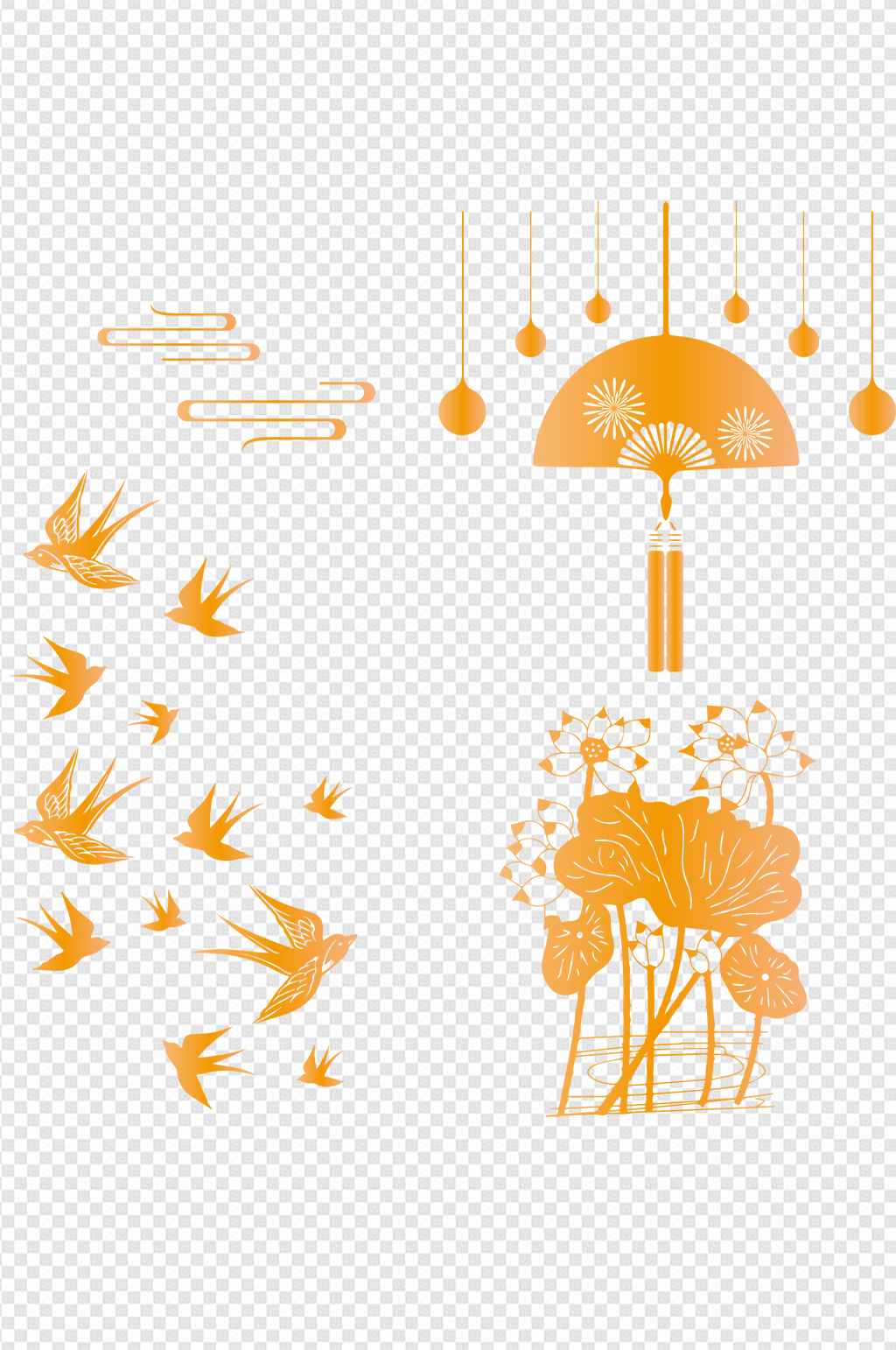 国风中式装饰元素免扣元素