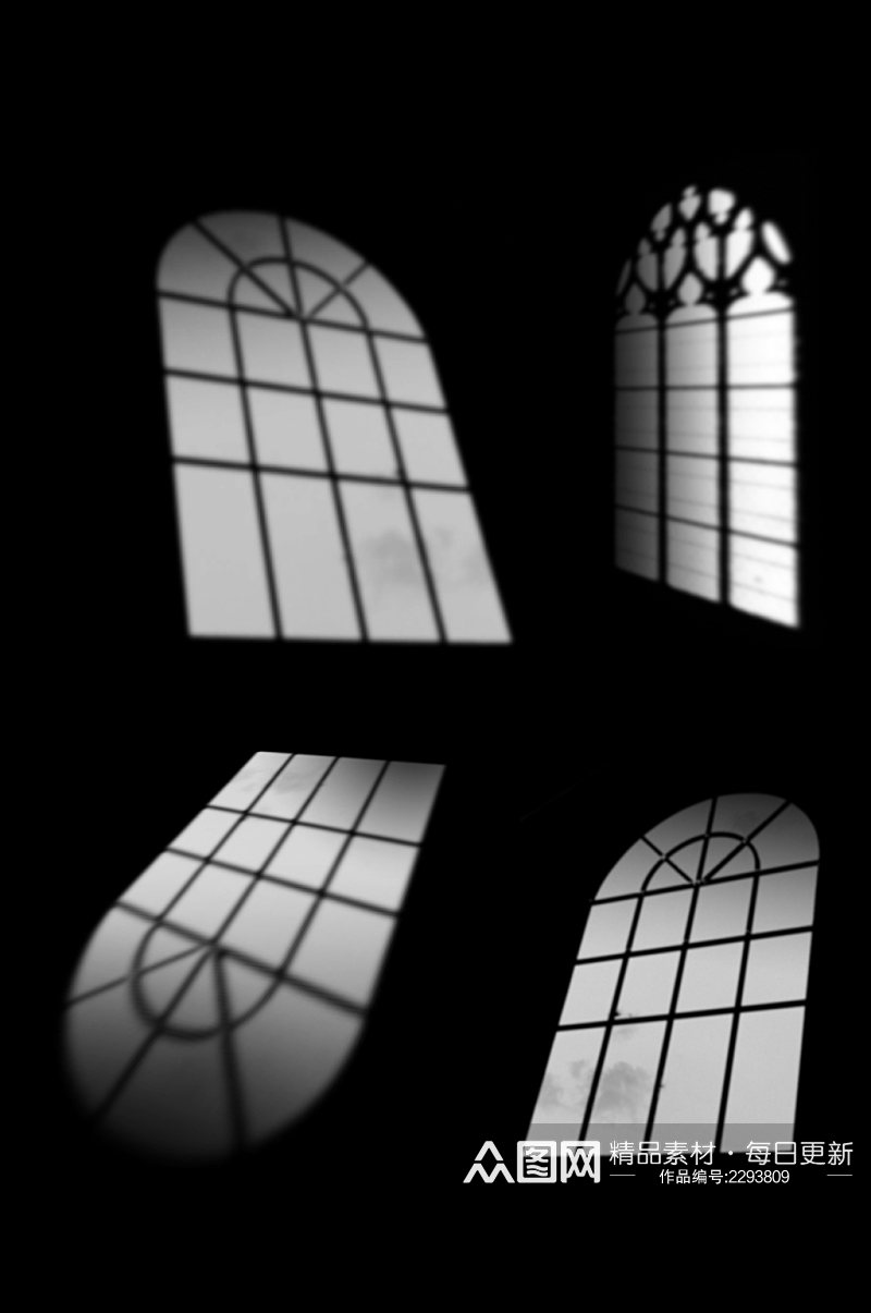 窗户光影效果光照窗户投影窗户影子免扣元素素材