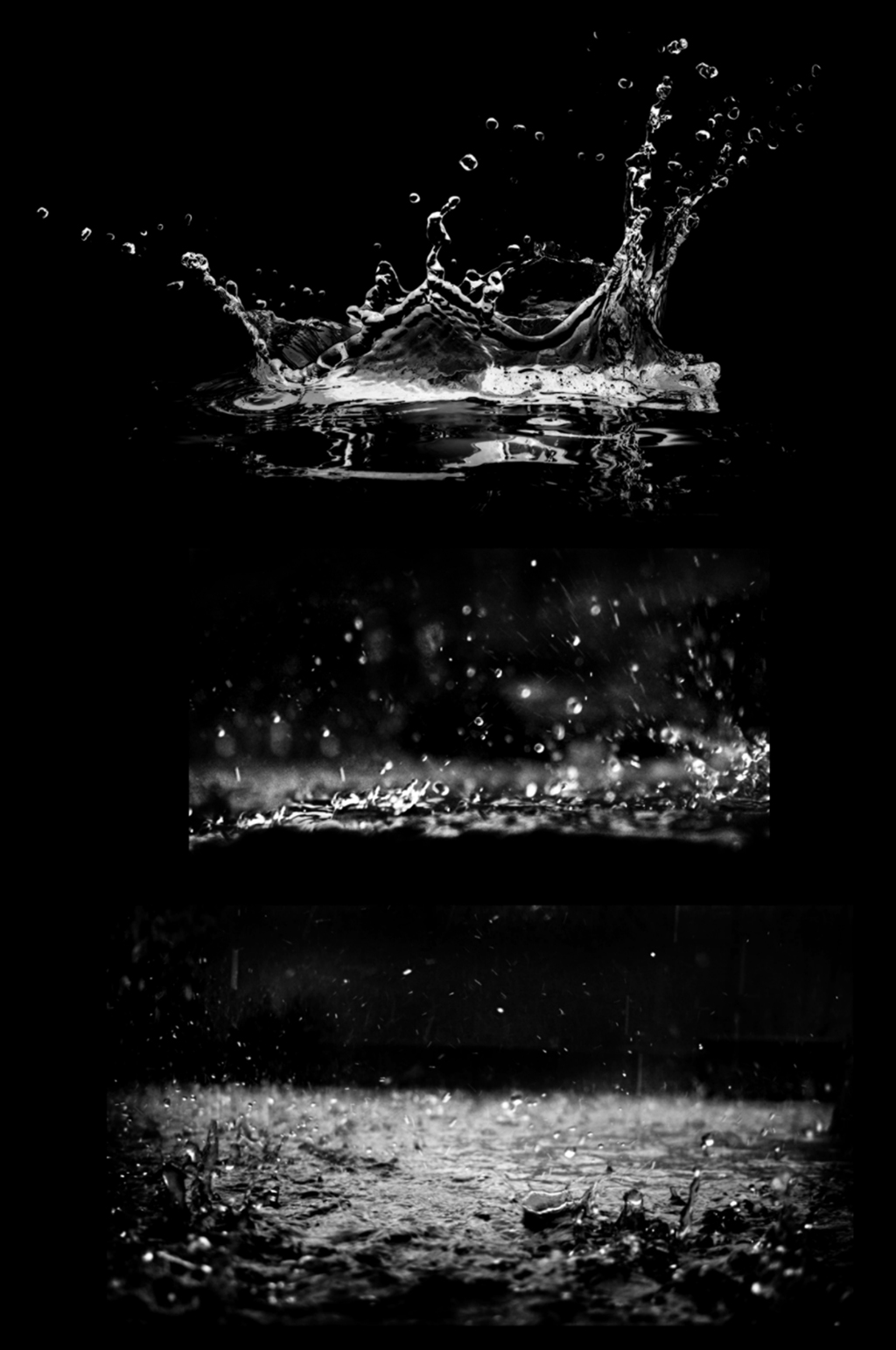 雨水效果素材清凉浪花水花素材笔刷免扣元素