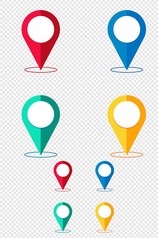 地图位置方向免扣图标