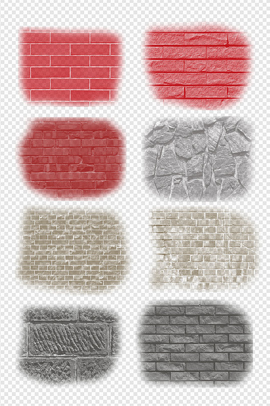 砖墙城墙古代墙墙面红墙免扣元素