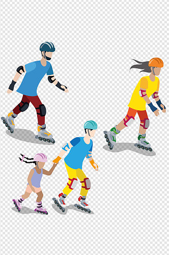 轮滑培训溜冰鞋轮滑鞋男女儿童暑假免扣元素