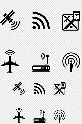 卫星WIFI飞机手机飞机无线电波免扣元素