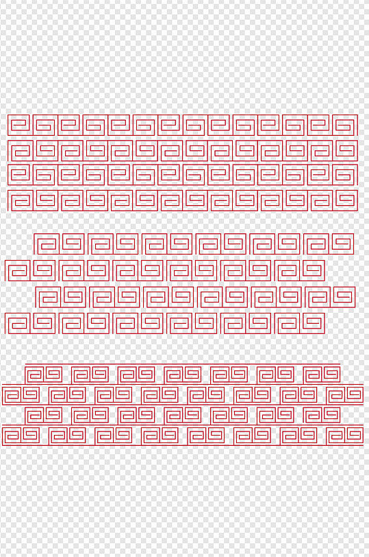 中国风云雷纹纹理素材古风云雷纹免扣元素