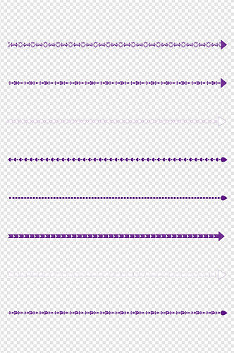 箭头分割线分割符装饰线框纹理免扣元素