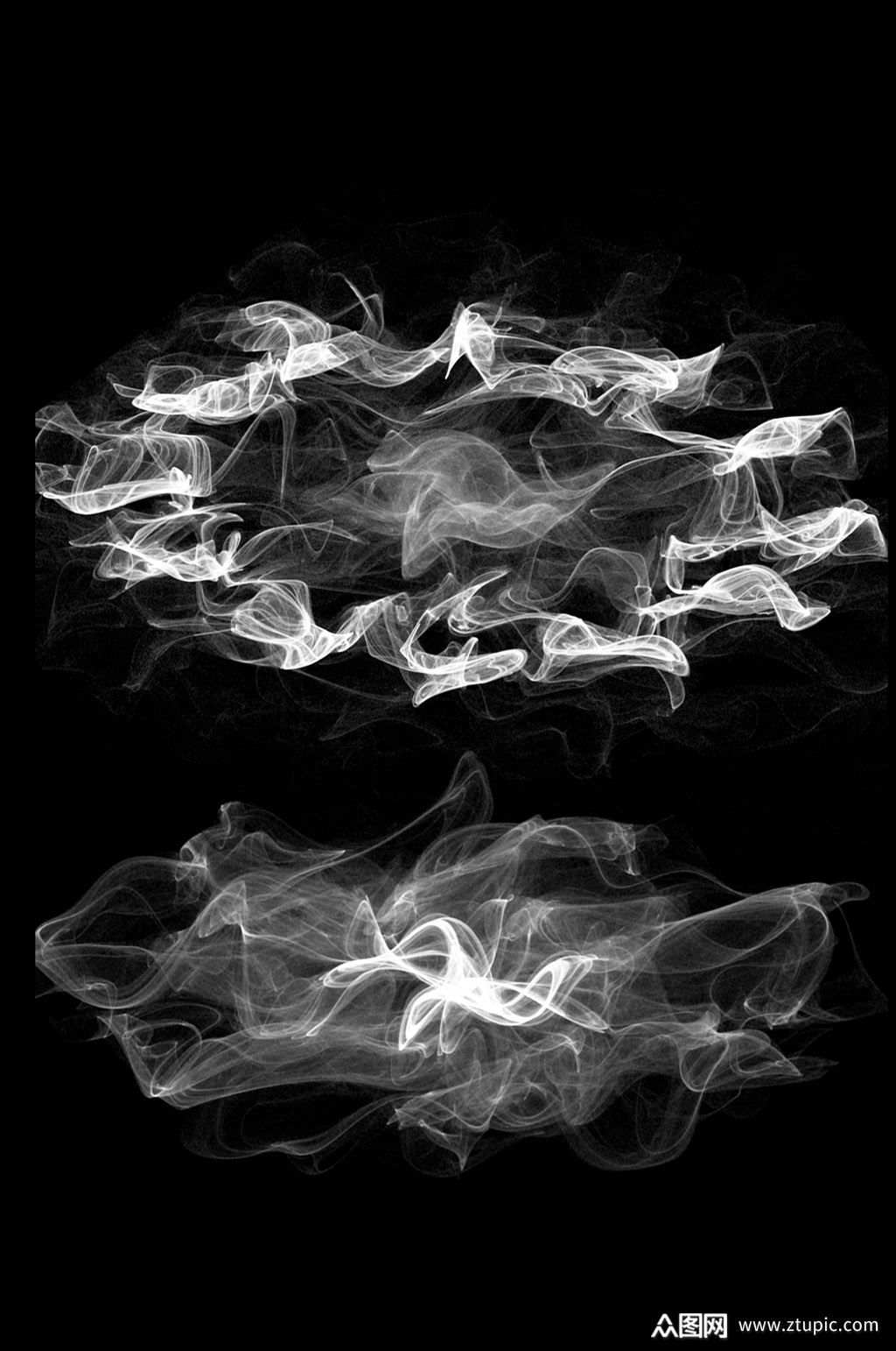 透明烟雾森林迷雾朦胧梦幻效果详情免扣元素素材