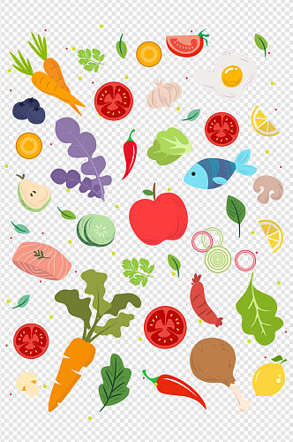 新鲜蔬菜烹饪食材水果免扣元素