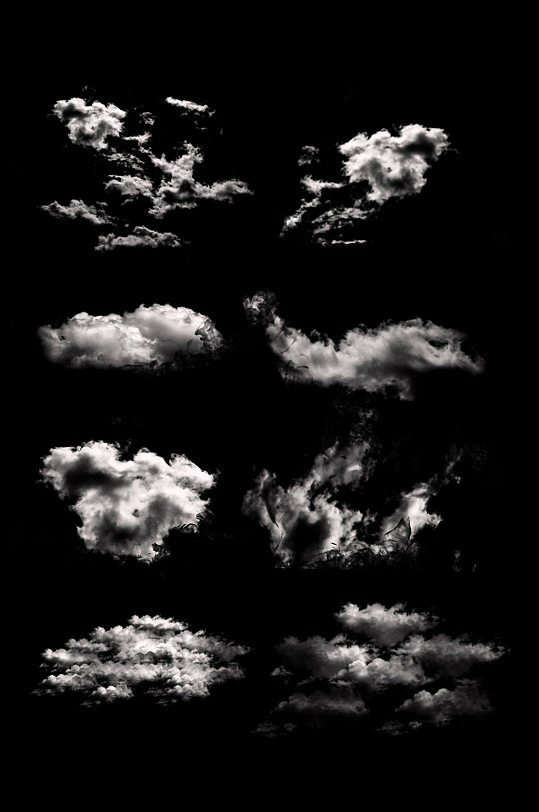 云漂浮云透明图素材图白云漂浮免扣元素