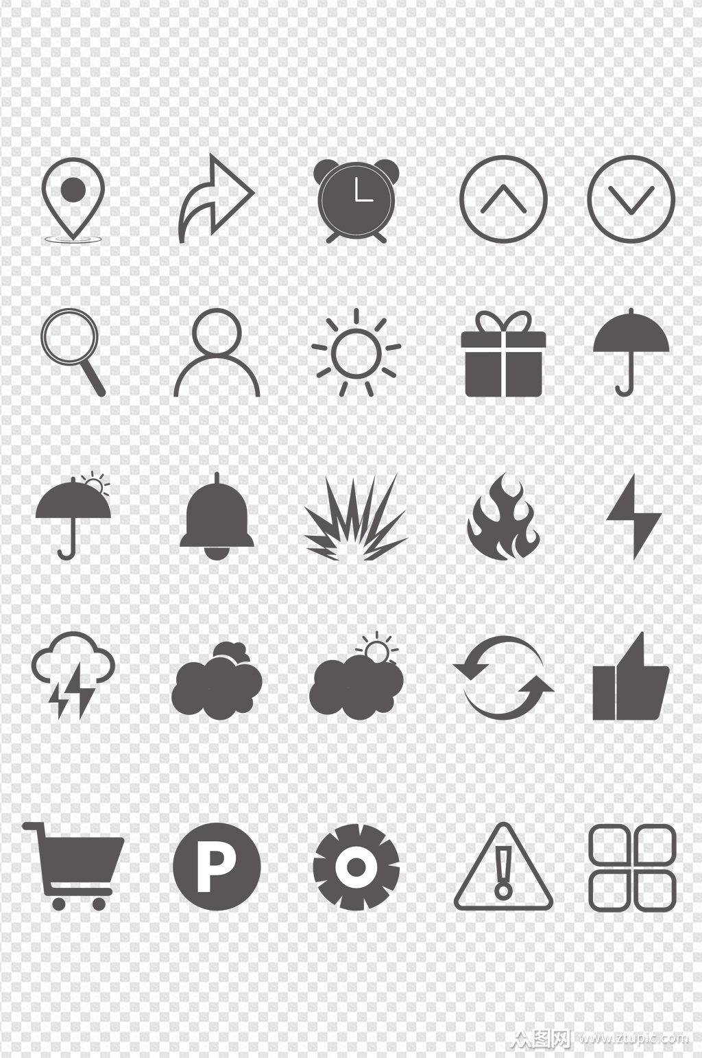 图标常用小图标标志符号免扣元素素材