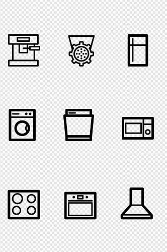 简约厨房图标免扣元素