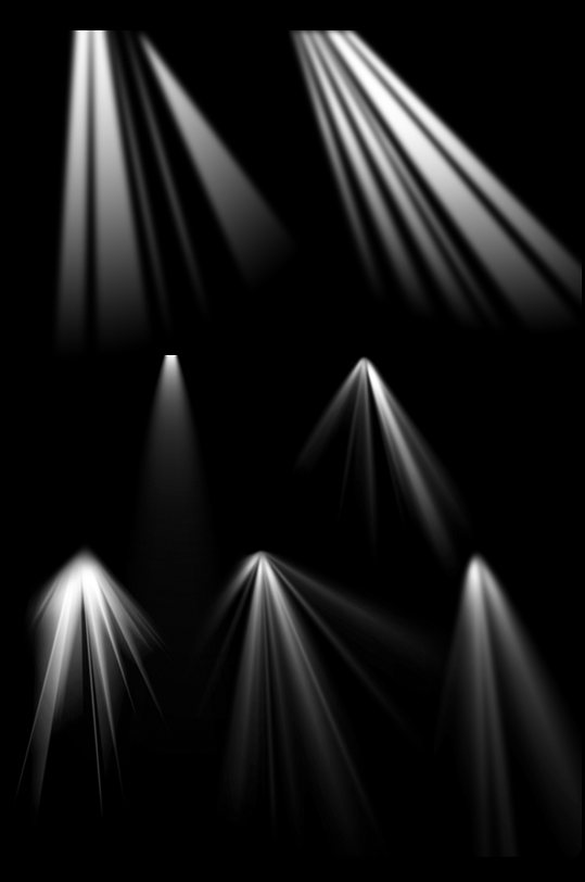 灯光笔刷灯光素材光照强光发光免扣元素