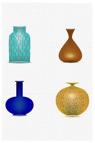 陶瓷玻璃艺术文艺花瓶免扣元素