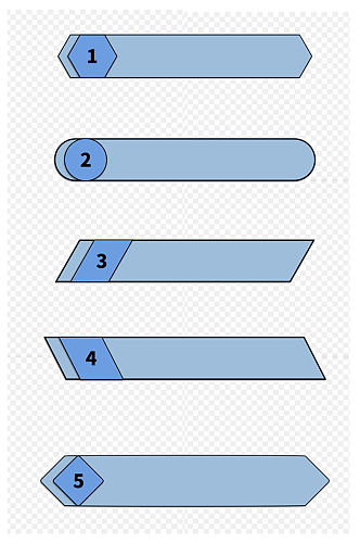 蓝色标题框几何边框免扣元素