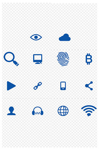 图标形状网络示意免扣元素