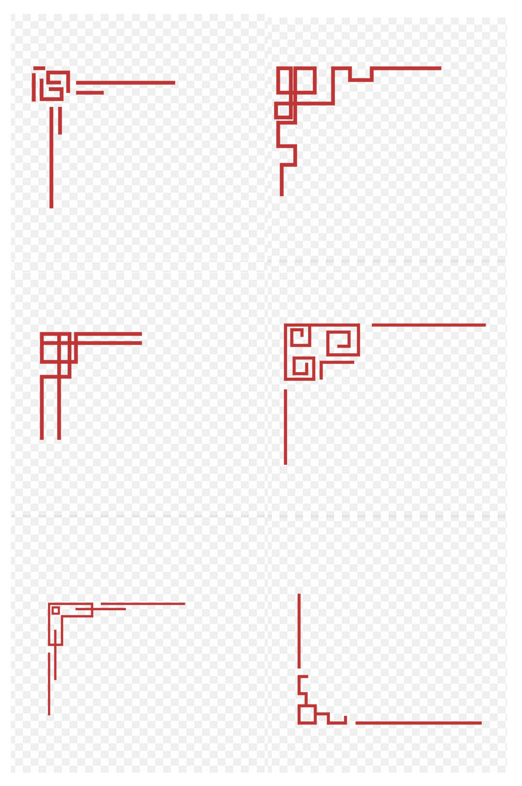 各种古典传统边框免扣元素素材