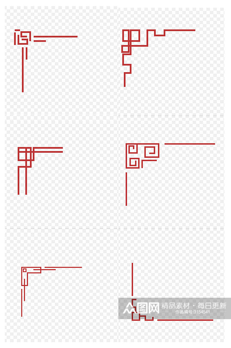 各种古典传统边框免扣元素素材