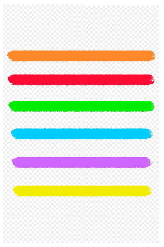 蜡笔笔刷效果质感蜡笔彩色彩虹糖免扣元素
