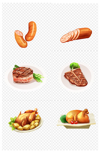 卡通肉菜设计图片免扣元素