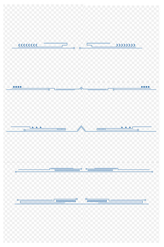 简约商务分割线装饰设计免扣元素