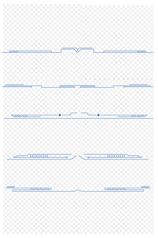 商务简约分割线装饰设计素材免扣元素