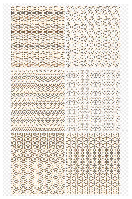 时尚几何花纹底纹古典暗纹线条图案免扣元素