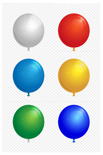 气球玩具节日气球蓝色气球图标免扣元素
