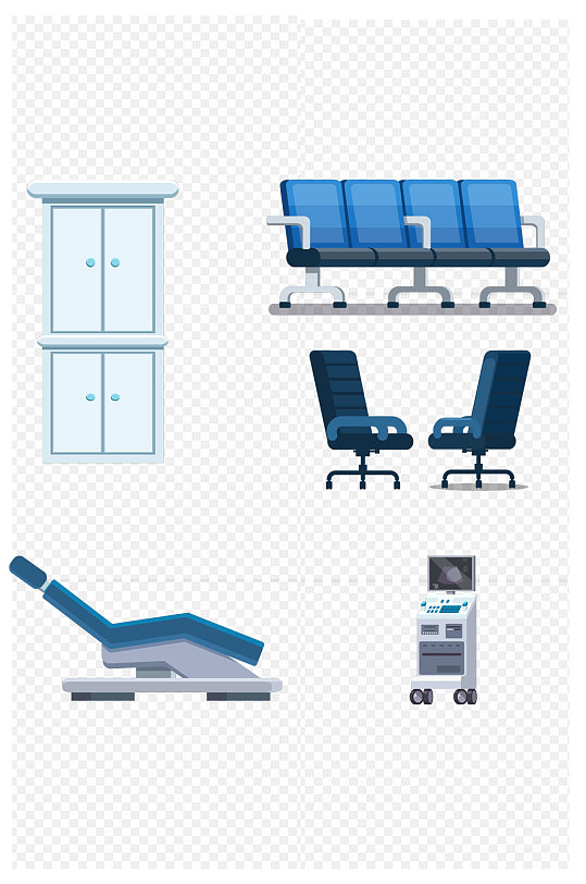 医疗科学椅子柜子器械免扣元素