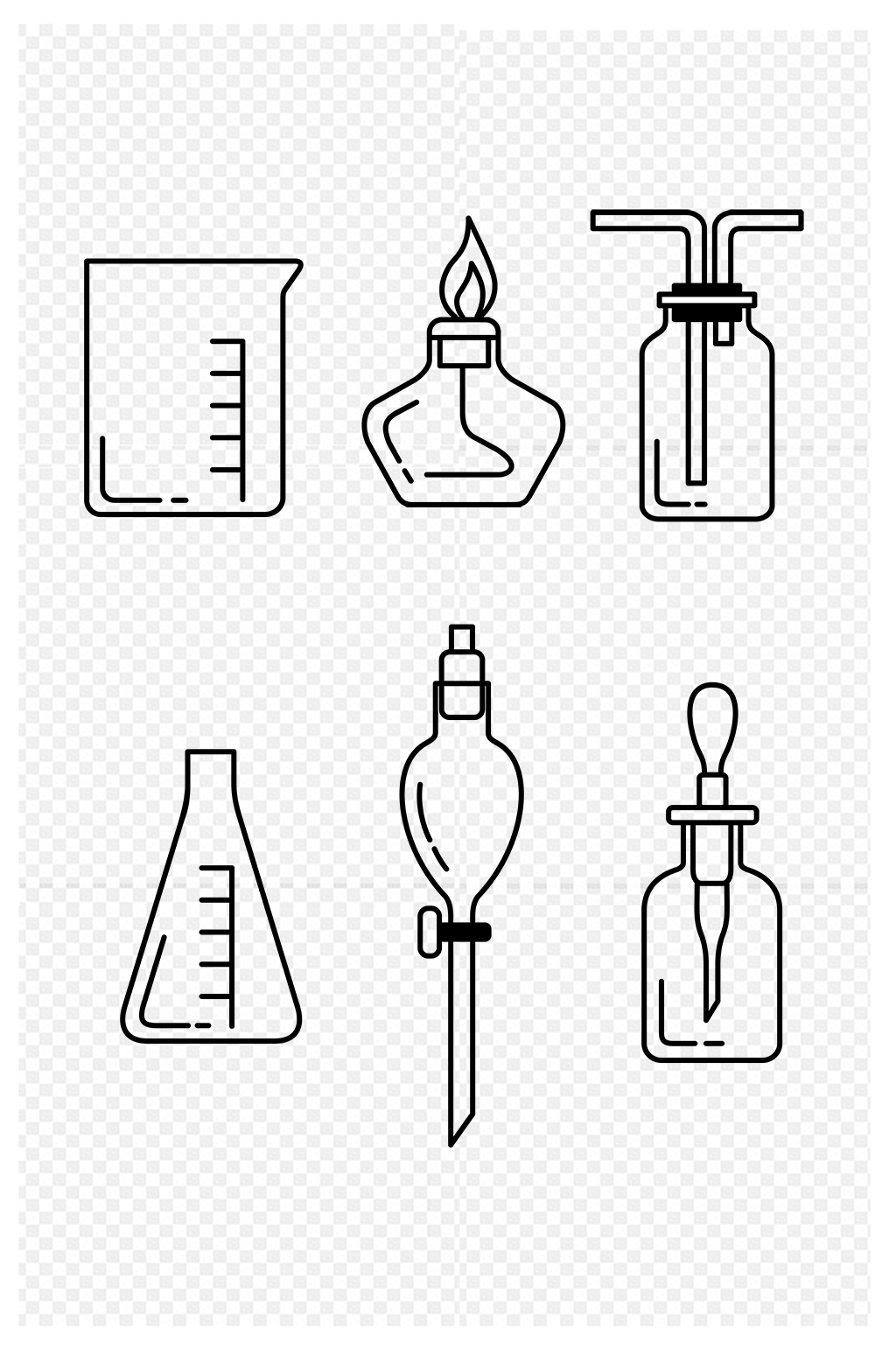化学用品简笔画工具图片