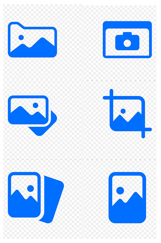 照片拍照裁剪工具相片相册图标免扣元素
