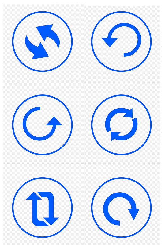 刷新循环播放视频刷新加载图标免扣元素