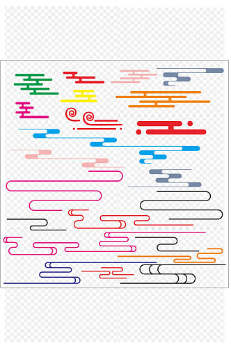 云朵各种中国风云图免扣元素